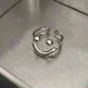 Fashionable Jewelry Adjustable Opening Ring Smiley Cute Happy Face Ring - EX-STOCK CANADA