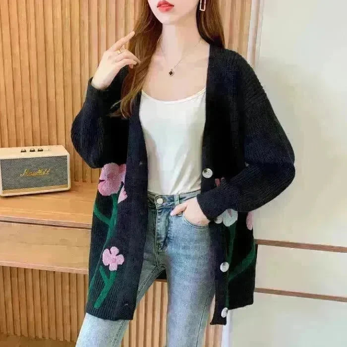 Fashionable Knitted Cardigan Top Women - EX-STOCK CANADA