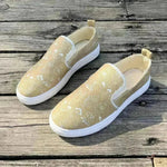 Fashionable Round Toe Casual Women's Sports Breathable Non-slip loafers Shoes for Women cover shoe - EX-STOCK CANADA