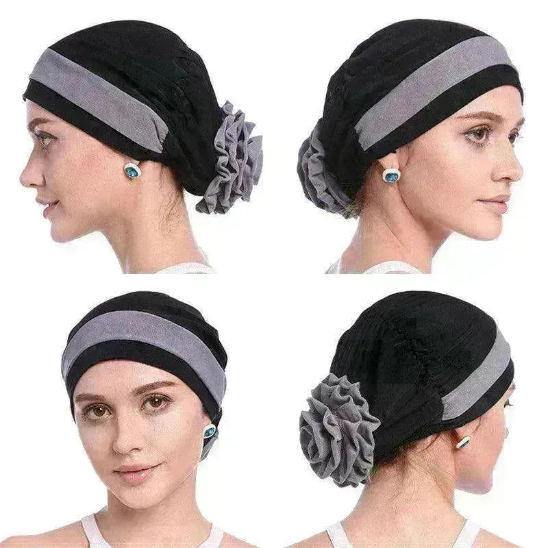 Fashionable Women's Double Color Board Bead Caps - EX-STOCK CANADA