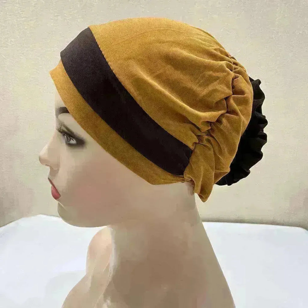 Fashionable Women's Double Color Board Bead Caps - EX-STOCK CANADA