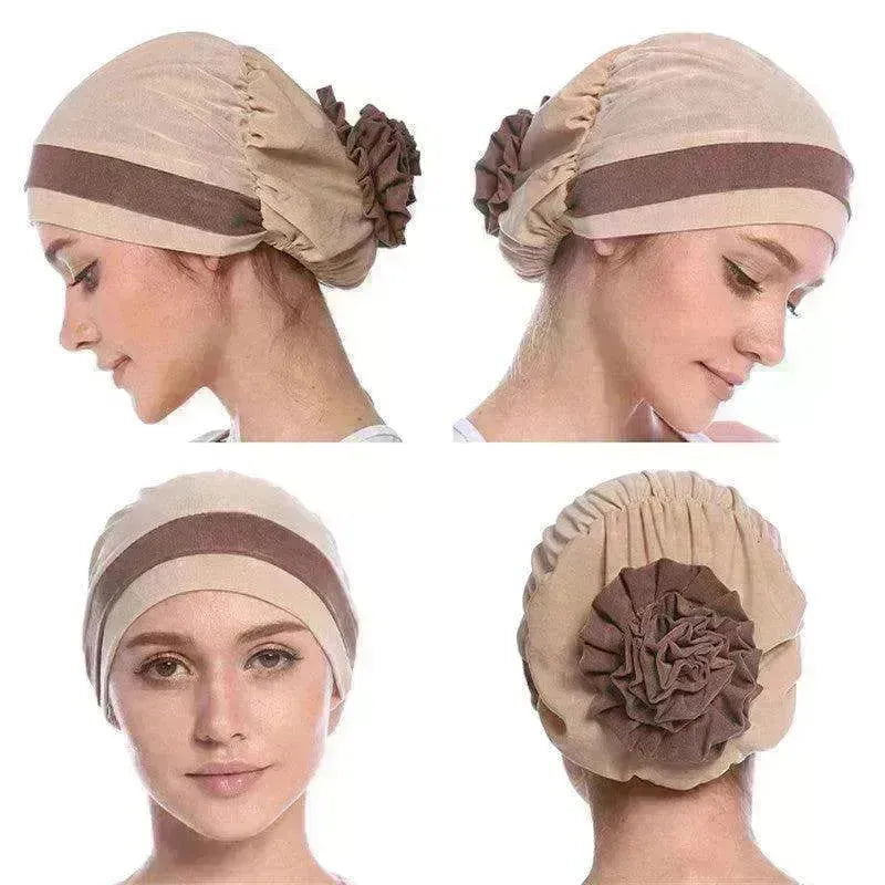 Fashionable Women's Double Color Board Bead Caps - EX-STOCK CANADA