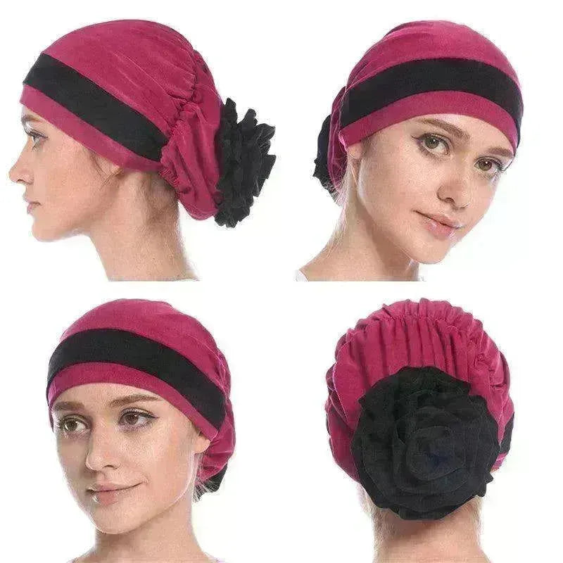 Fashionable Women's Double Color Board Bead Caps - EX-STOCK CANADA