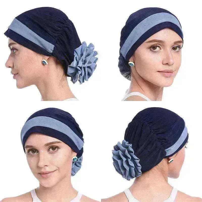 Fashionable Women's Double Color Board Bead Caps - EX-STOCK CANADA