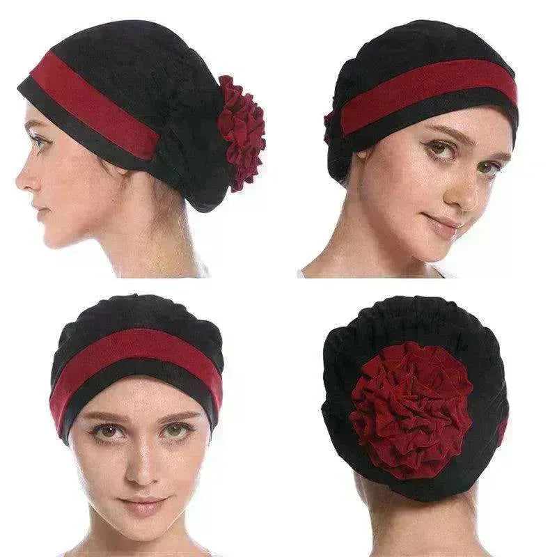 Fashionable Women's Double Color Board Bead Caps - EX-STOCK CANADA