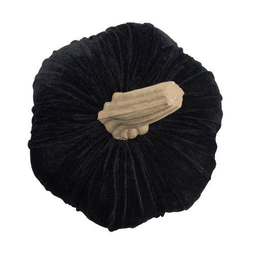 9.5 Black Velvet Pumpkin Large, For Holiday Halloween Decor EX-STOCK