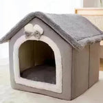 Casa de perro plegable Cama de gato Cat de invierno Villa de invierno Villa Sleep Kennel Nido removible Suministro