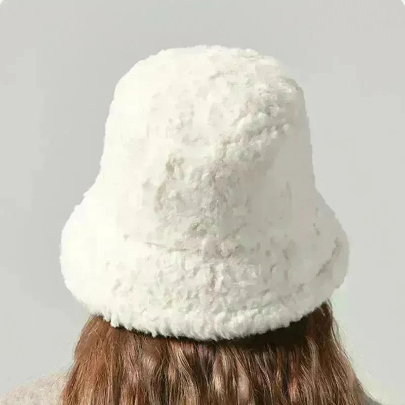 Lambswool Fisherman Sherpa Fleece Hat Winter Warm Fashionable Solid Color Hats For Women - EX-STOCK CANADA