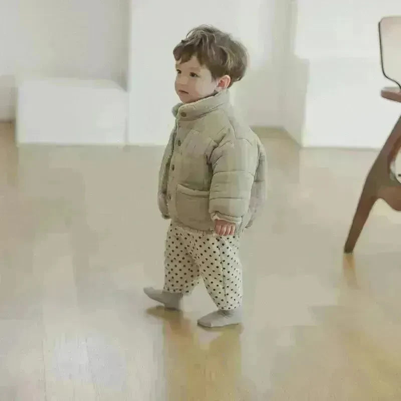Winter Infant Fleece-lined Long Sleeve Cotton Coat - EX-STOCK CANADA