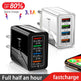 4-Port USB Wall Charger with Quick Charge 3.0 – EU, UK & US Plug | Multi-Colour