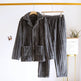 Simple Coral Fleece Couple Pajamas For Women Autumn And Winter - EX-STOCK Canada