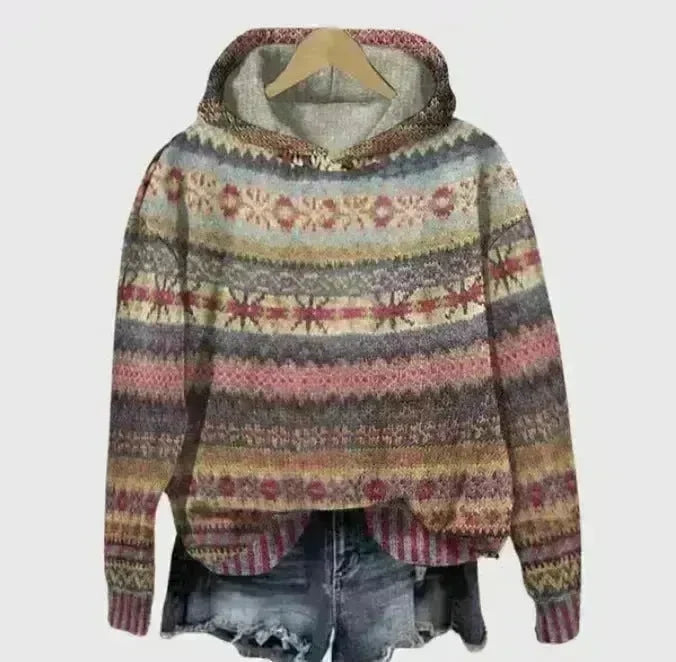 Print Christmas Holiday Casual Hoodie Sweater Pullover - EX-STOCK CANADA