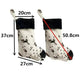 20-inch Plush Christmas Stockings Cows Pattern Gift Bag - EX-STOCK CANADA