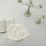Casual Elastic Capri Pants Girls' Short pant for girls Neutral short pant for kids