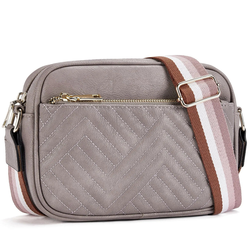 Daily Matching PU Leather Business Commute Zipper Crossbody Bags for women - EX-STOCK CANADA