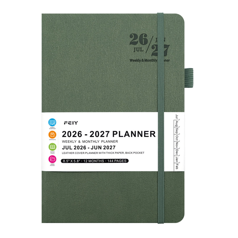 2026-2027 English Weekly Planner Notebook 