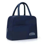 Twill Lunch Bag Office Worker Portable Insulated Bag