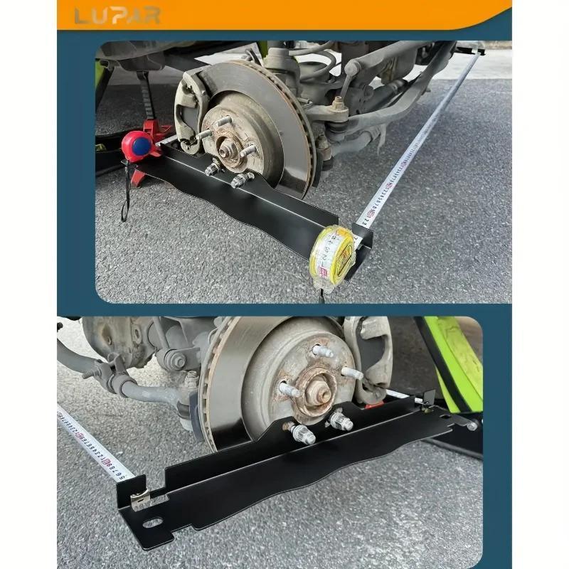 Heavy-duty Four-wheel Alignment Tool Pair, Upgraded Wheel Alignment Plate With Hanging Hole, Black And Silver EX-STOCK