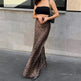 Leopard Long Skirt Fashion Mermaid Skirt Womens Clothing - EX-STOCK CANADA