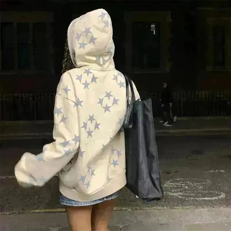 Fall Winter street Hip pop Unsex zip-up Hoodie Cardigan Outwear