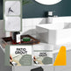 White Tile Grout — Waterproof Kitchen & Bathroom Gap Repair Sealer with Scraper (100g Kit)