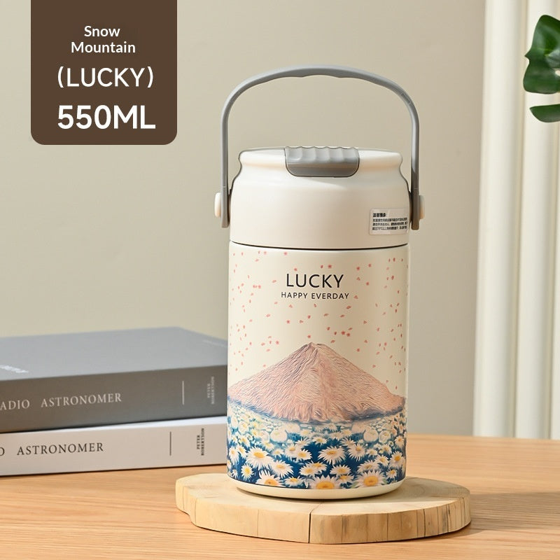316 Stainless Steel Insulated Thermos Bottle for Students – Floral Designs | 550ml & 750ml 3