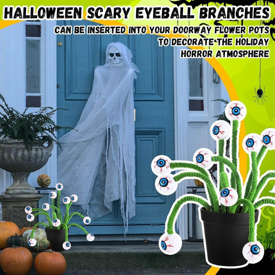 Halloween Three-dimensional Eye Beads Twig Cutting Bouquet Creative Funny Decoration EX-STOCK
