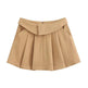 European And American Style College Style High Waist Mini Pleated Skirt - EX-STOCK CANADA