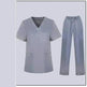 Women Nurse Uniform Female Hospital Nurse Costume V Neck Top Pants Set Nursing Uniforms Women Scrubs Set for Beauty Salon Massaging Workwear - EX-STOCK CANADA
