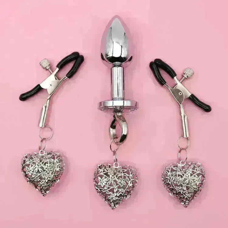 Love Chain Sex Toys Bell For Women Nipple Clamp Anal Plug - EX-STOCK CANADA