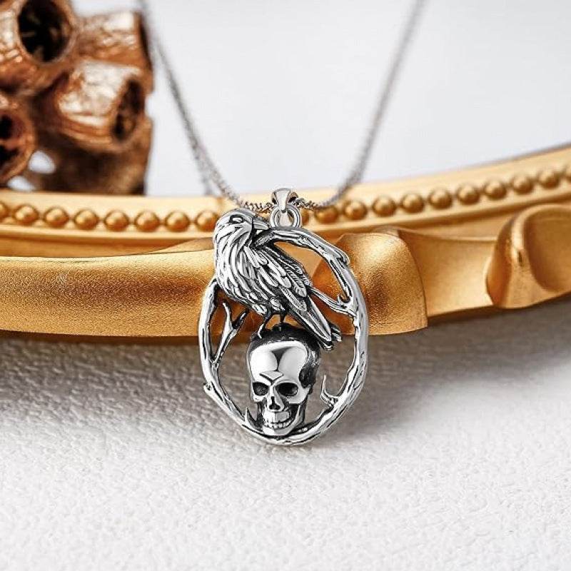 Creative Retro Halloween Skull Pendant Necklace EX-STOCK