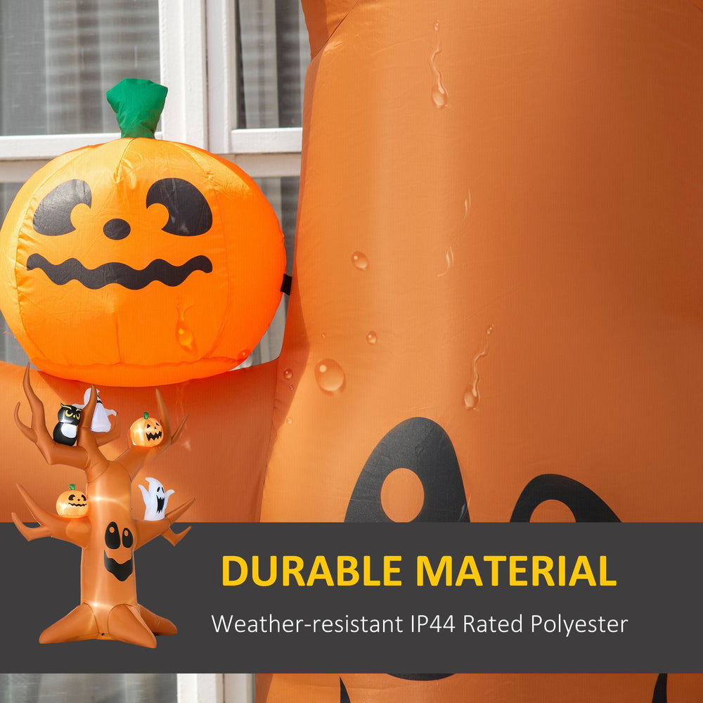 9ft Inflatable Halloween Haunted Tree With Pumpkins, Ghosts And Cat, Blow-Up Outdoor LED Yard Display For Garden, Lawn, Party, Holiday EX-STOCK Canada 