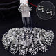 Luxury and Elegant Bridal Flower Rhinestone Headband Fashion Accessories set - EX-STOCK CANADA