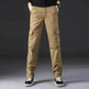 Overalls Men's Outdoor Casual Trousers Pure Cotton Straight Loose Multi-pocket Cargo Pant - EX-STOCK CANADA