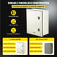 NEMA Steel Enclosure, 16 X 12 X 8 NEMA 4X Fiberglass Electrical Box, IP66 Waterproof & Dustproof, Outdoor Indoor Electrical Junction Box, With Mounting Plate EX-STOCK