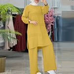 Muslim Women's Wear Solid Color Two-piece Set - EX-STOCK Canada