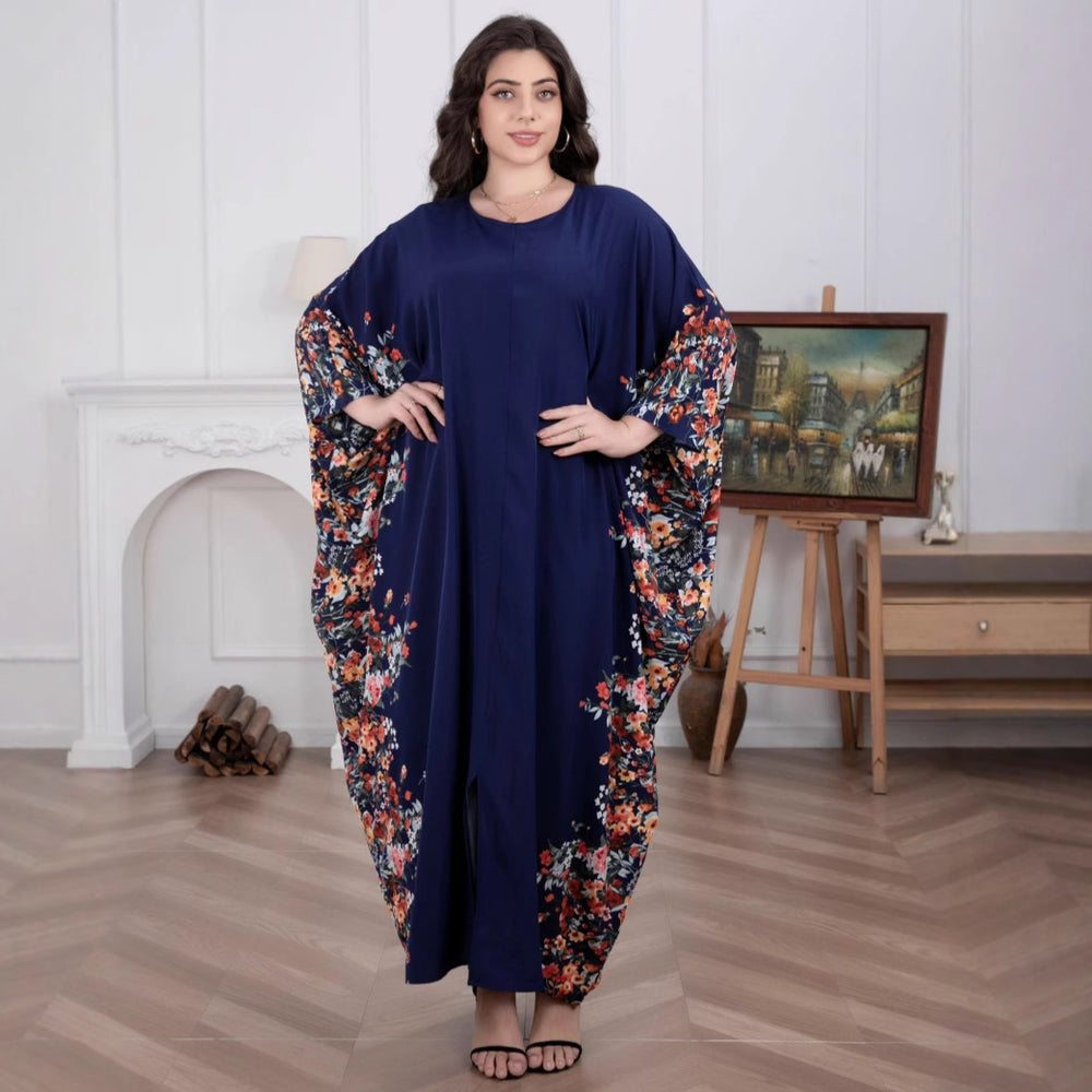 Middle East Muslim Women's Skirt Arab Floral Loose Robe - EX-STOCK Canada