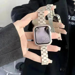 Women Replaceable Stainless Steel Chain Watch Band for iwatch