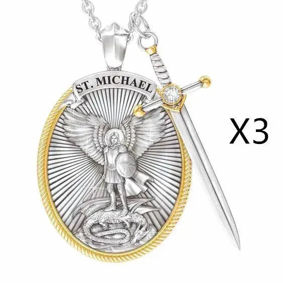 Protection Shield Western Mythology Faith Necklace - EX-STOCK CANADA