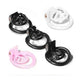 Male BDSM Scrotal Tract Positive And Negative Pole Chastity Lock - EX-STOCK CANADA