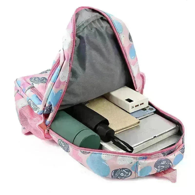 Student Schoolbag Children's Portable Burden Alleviation Large Capacity Bookbag Backpack - EX-STOCK CANADA