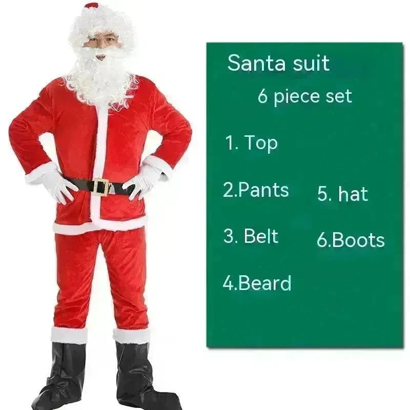 Christmas Costume Men's And Women's Clothing Full Set Performance Costume - EX-STOCK CANADA
