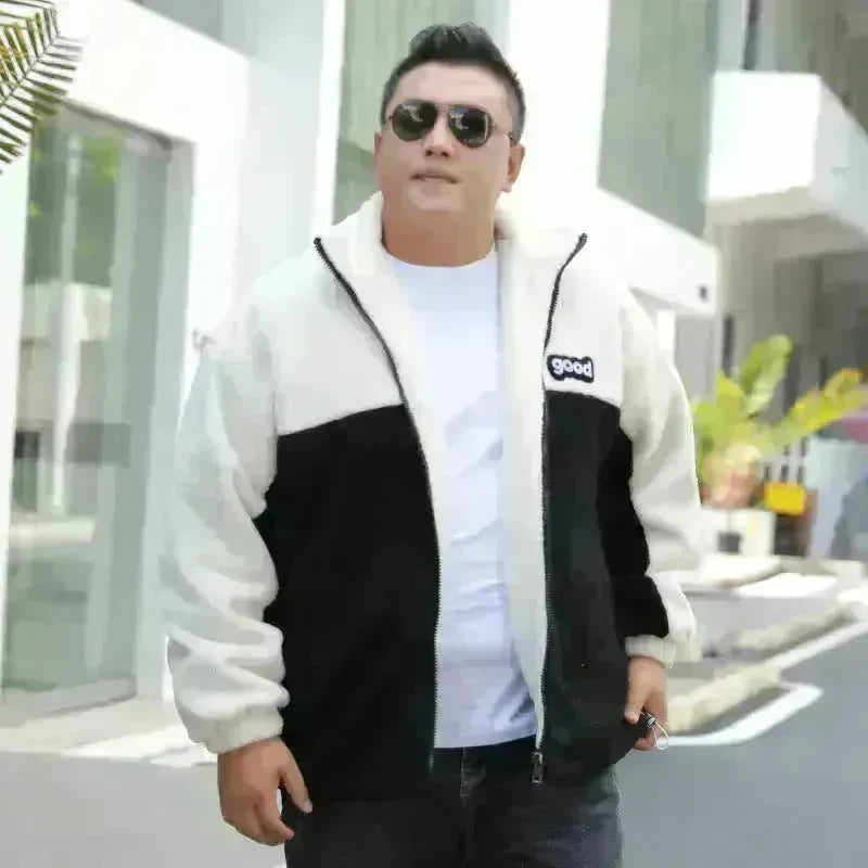 Autumn Winter wool Fleece-lined Thickening Zip up Cardigan Coat for men - EX-STOCK CANADA