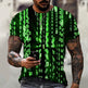 Men's Black Tech 3D Printed Short Sleeve T-Shirt  EX-STOCK CANADA
