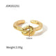 Female's New Stainless Steel Twist Fried Dough Knot Opening Ring - EX-STOCK CANADA
