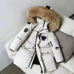 Chaqueta infantil downproof viento grueso pelaje chaqueta de abrigo de invierno