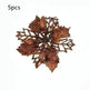 Glitter Artifical Christmas Flowers Christmas Tree Decorations For Home Fake Flowers Xmas Ornaments New Year Decor - EX-STOCK CANADA