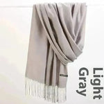 Pure Color Warm Keeping Scarf All-match Cashmere Shawl - EX-STOCK CANADA