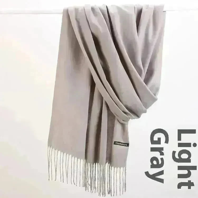 Pure Color Warm Keeping Scarf All-match Cashmere Shawl - EX-STOCK CANADA