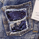 Heavy Industry Sequins Short Doll Sleeve Denim Jacket Women - EX-STOCK CANADA